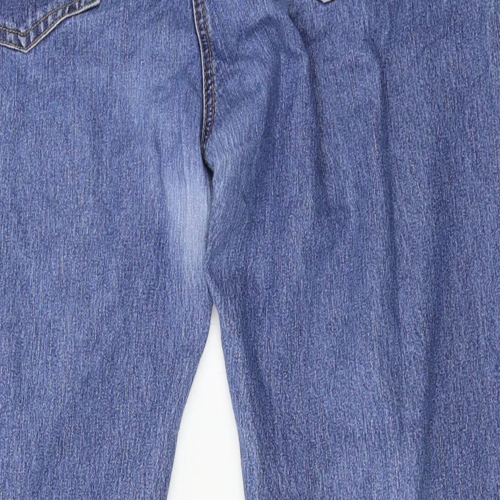Cellbes Womens Blue Denim Straight Jeans Size 36 in L26 in
