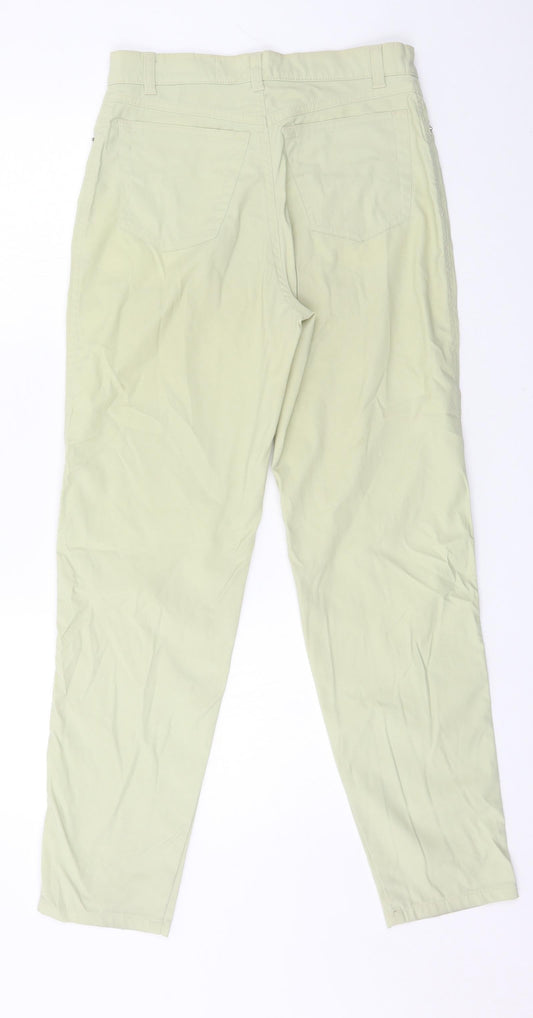 Womens UK Size 28 in Preworn Regular Fit Green Trousers