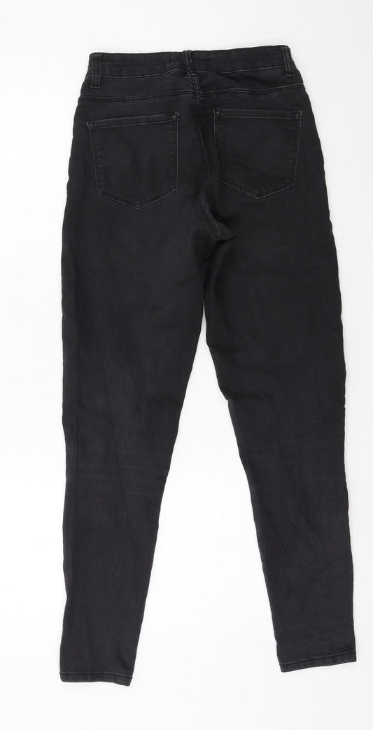 Denim & Co. Womens Grey Denim Skinny Jeans Size 6 L27 in