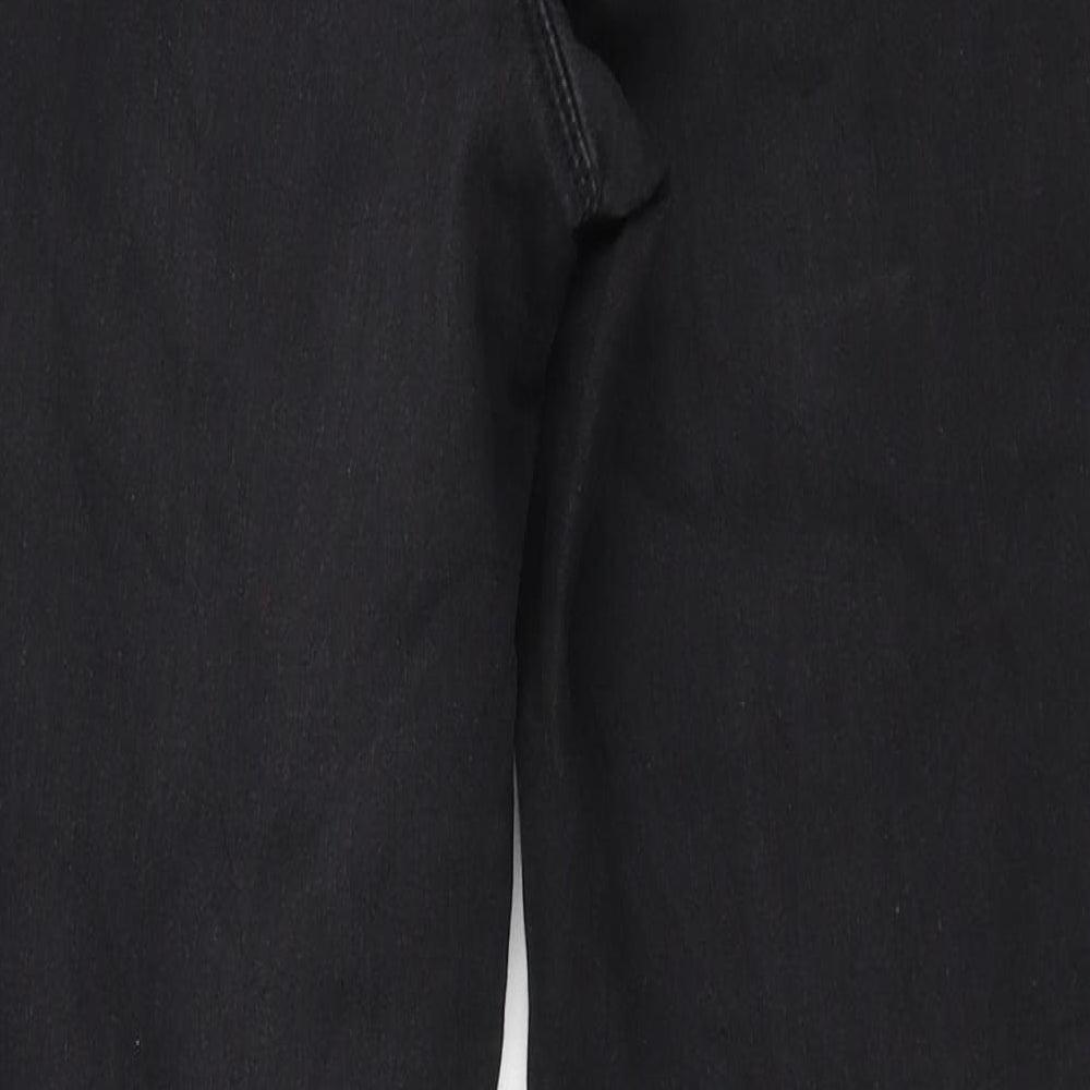 Brand and care label for Denim & Co. women’s grey denim skinny jeans, size UK 6, 27-inch leg