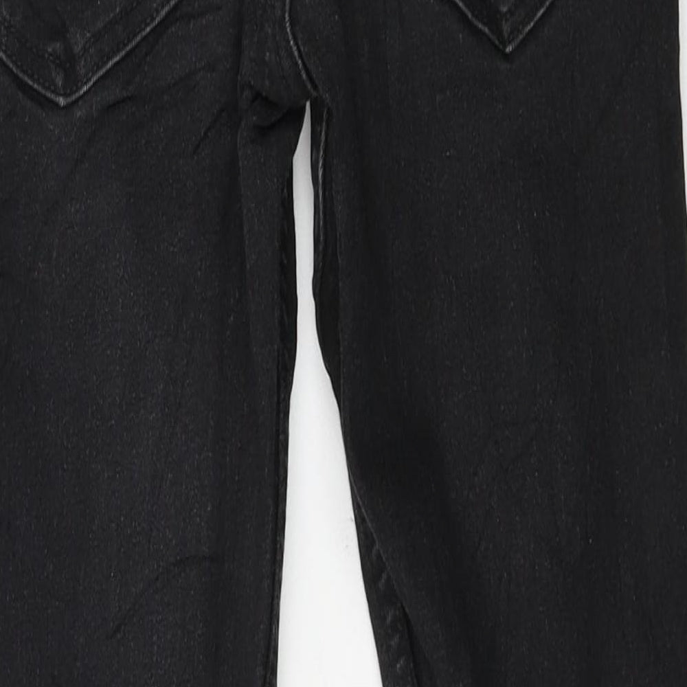 H&M Girls Black Denim Skinny Jeans Size 11 Years