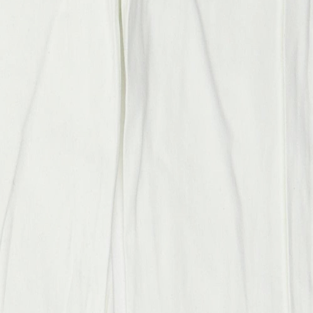 Denim & Co. Womens White Denim Skinny Jeans Size 10 L31 in