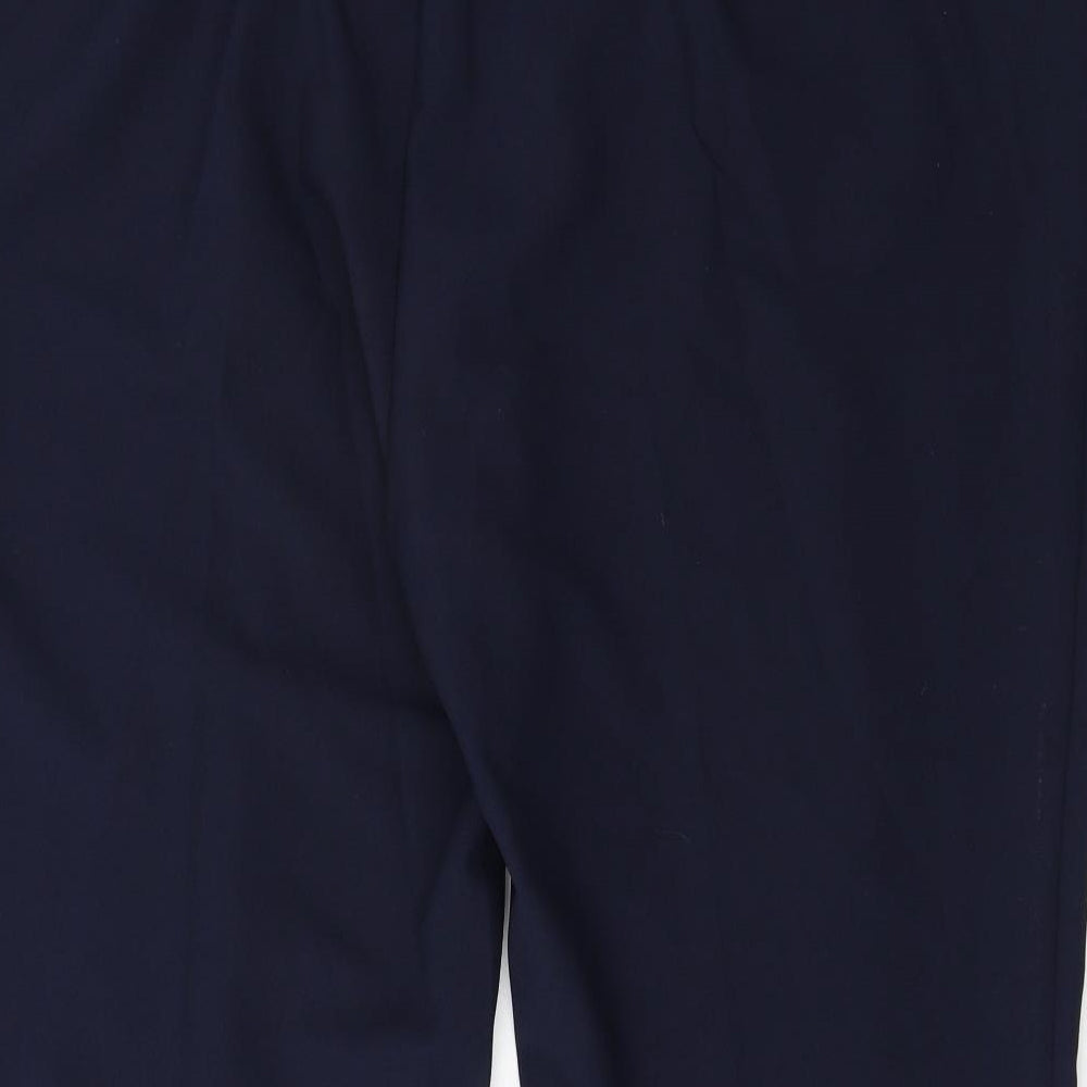 Womens UK Size 22 Peacocks Regular Fit Blue Trousers
