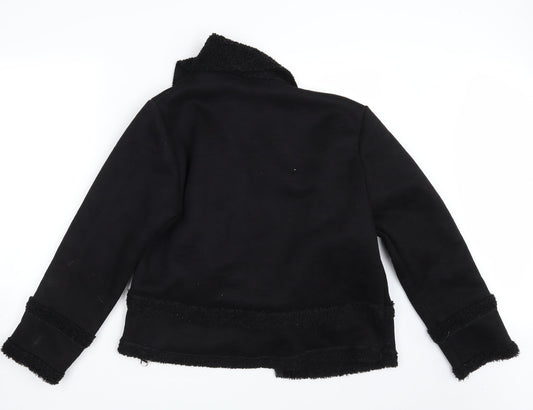 Made in Italy Womens Black Jacket Blazer Size L