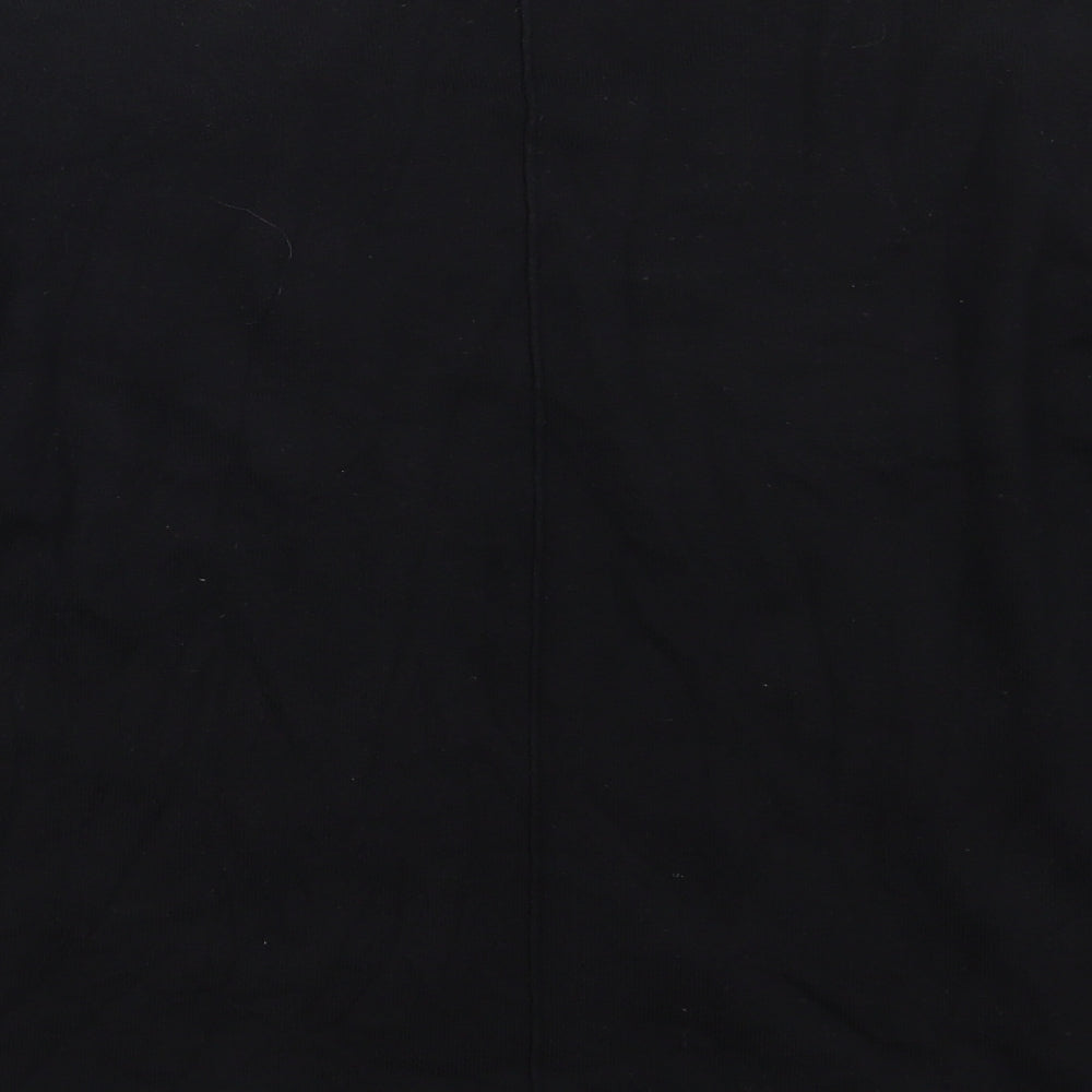 Saint Tropez Womens Black Pullover Sweatshirt Size L