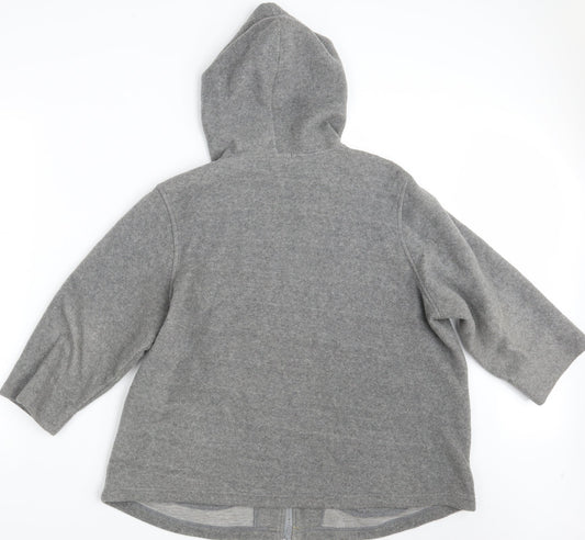 Womens UK Size L BM Grey Full Zip Jumper
