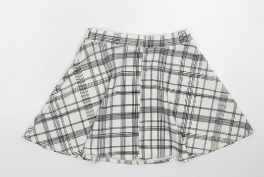Back view of Atmosphere women’s white check flare set, size UK 10