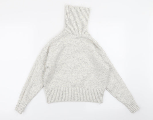 Womens UK Size S New Look Grey Pullover Jumper