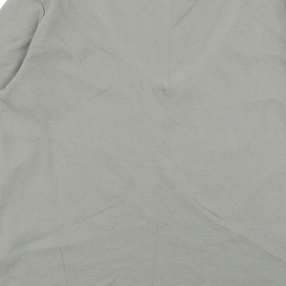 M&S Womens Green Basic T-Shirt Size 14