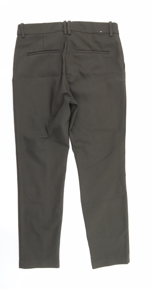 Womens UK Size 12 H&M Regular Fit Green Trousers