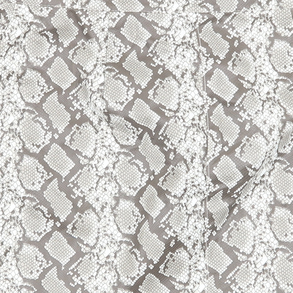 Divided by H&M Womens Multicoloured Geometric Flare Skirt Size 8