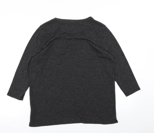 George Womens Grey Basic T-Shirt Size L