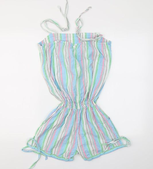 Papaya Womens Multicoloured Striped  Jumpsuit One-Piece Size 12