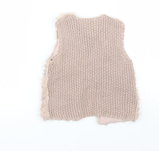 Primark Girls Pink Cardigan Jumper Size 2-3 Years