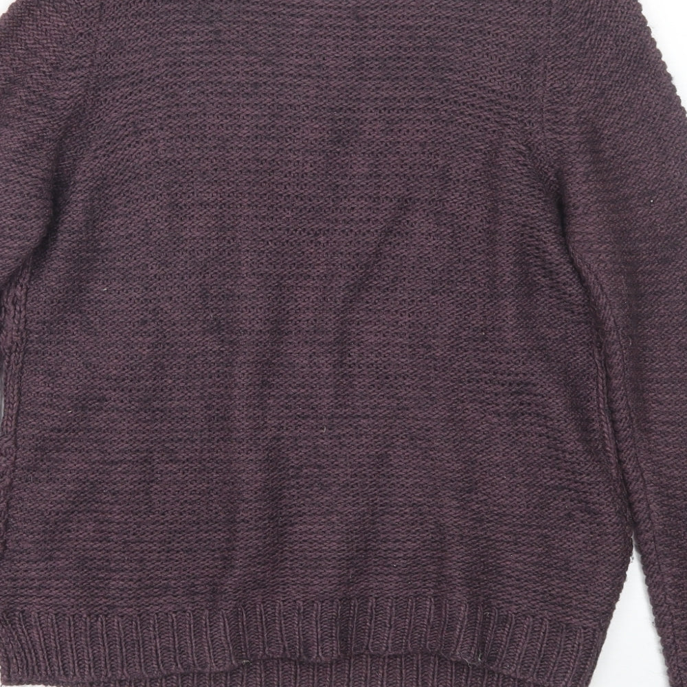 Womens UK Size 10 M&S Purple Pullover Jumper