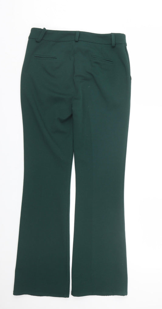 Womens UK Size 28 Made in Italy Regular Fit Green Trousers