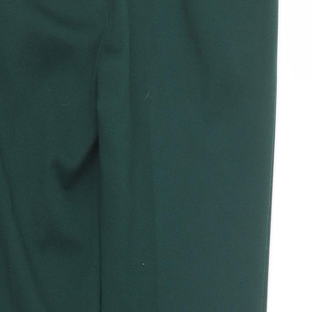 Womens UK Size 28 Made in Italy Regular Fit Green Trousers