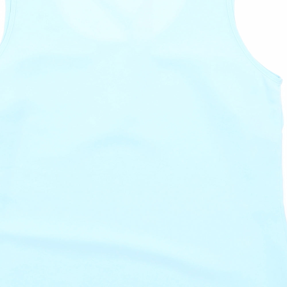 Womens UK Size 12 M&S Blue Basic Tank