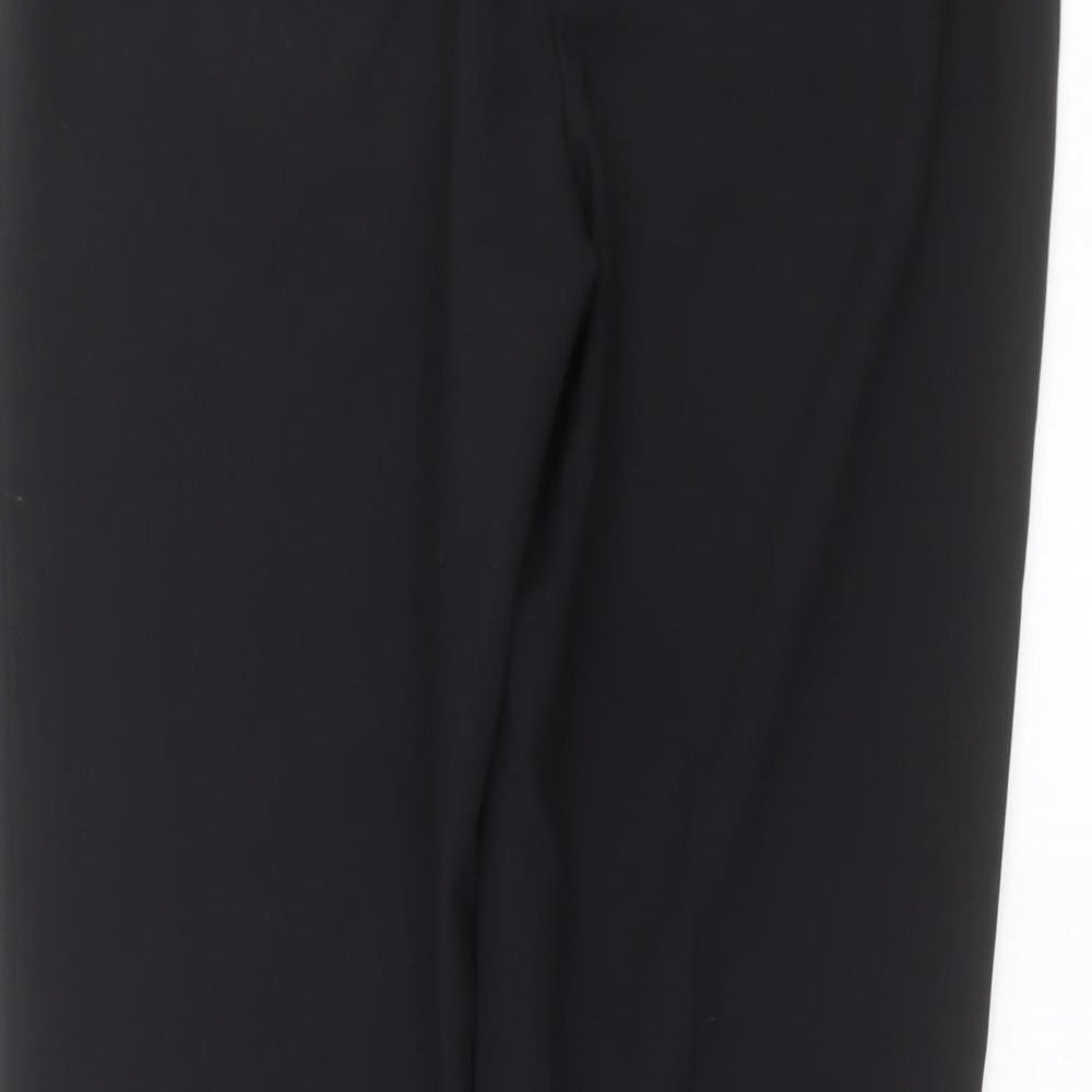 Brand and care label for George women’s black trousers, size UK 12, 29-inch leg