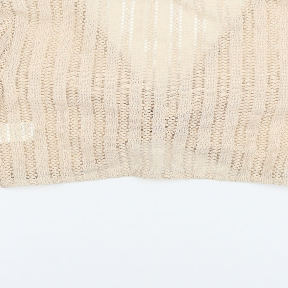 SheIn Womens Beige Basic T-Shirt Size XS