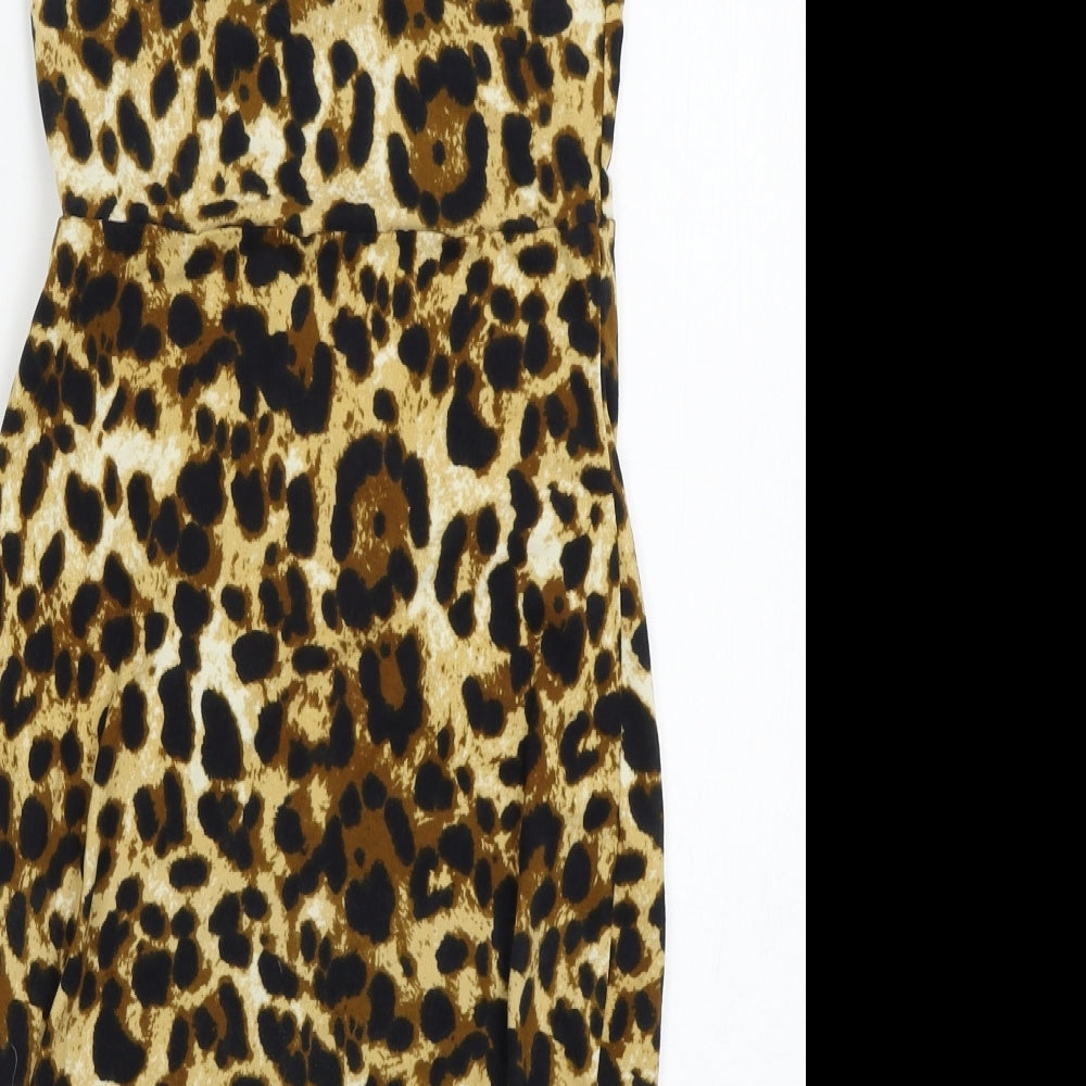 SheIn Womens Multicoloured Animal Print Mini Size XS