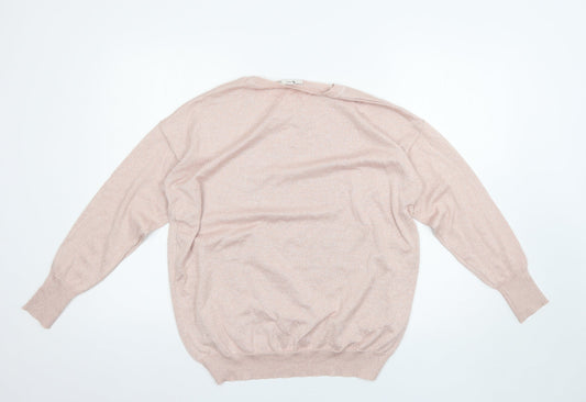 TU Womens Pink Pullover Jumper Size 14