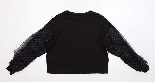 Womens UK Size S New Look Black Pullover Jumper