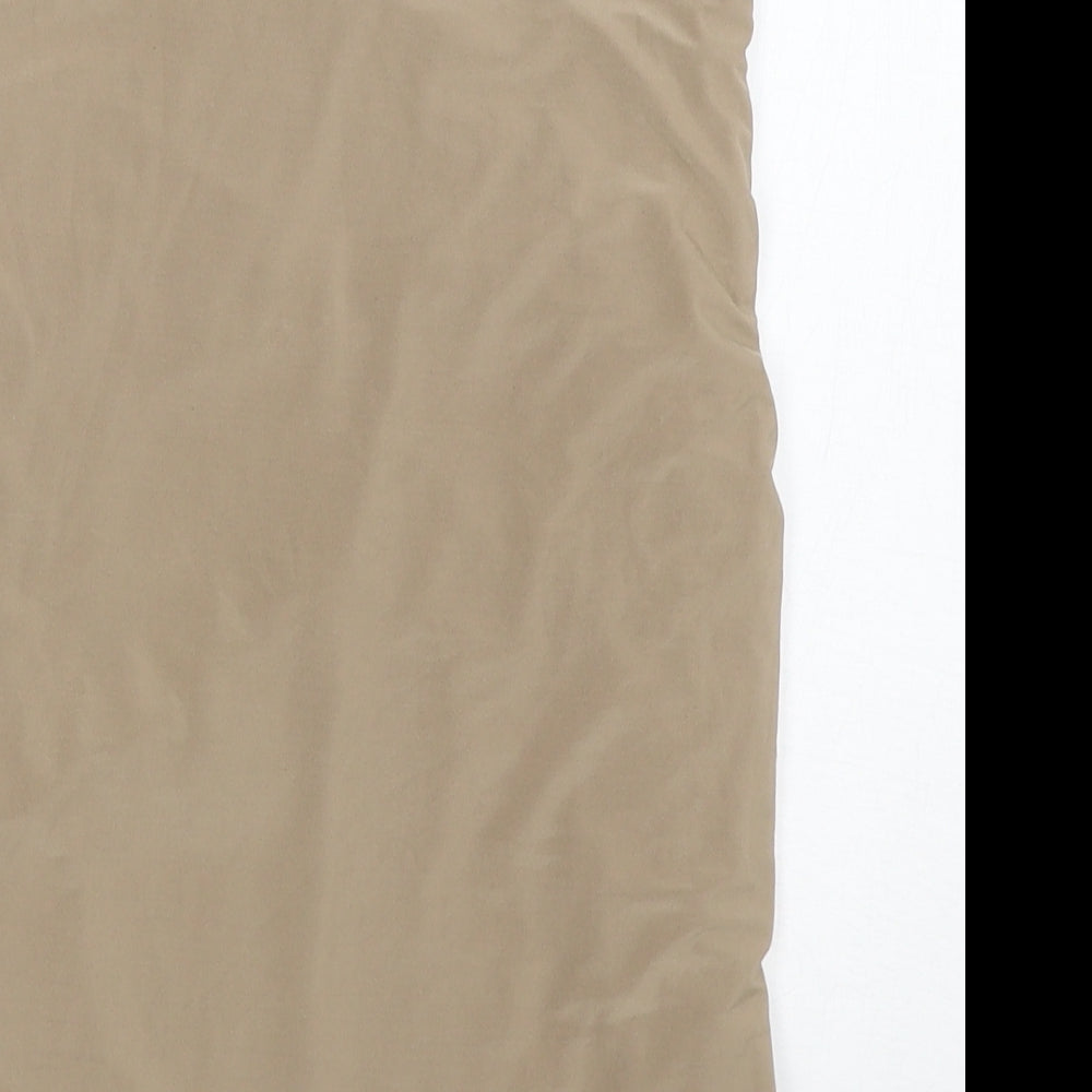 Womens UK Size 8 PRETTYLITTLETHING Brown Basic Blouse