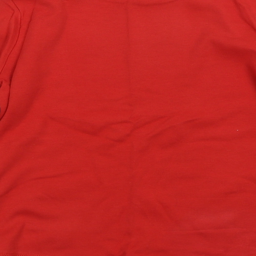 George Boys Red Solid Pyjama Top Size 9-10 Years - Christmas pyjama top