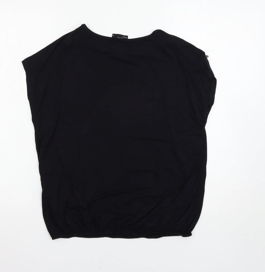 Matalan Womens Black Basic T-Shirt Size 12