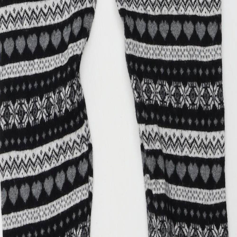 Primark Girls White Geometric Sweatpants Trousers Size 11-12 Years