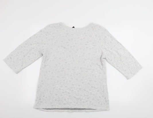 George Womens White Pullover Jumper Size 16