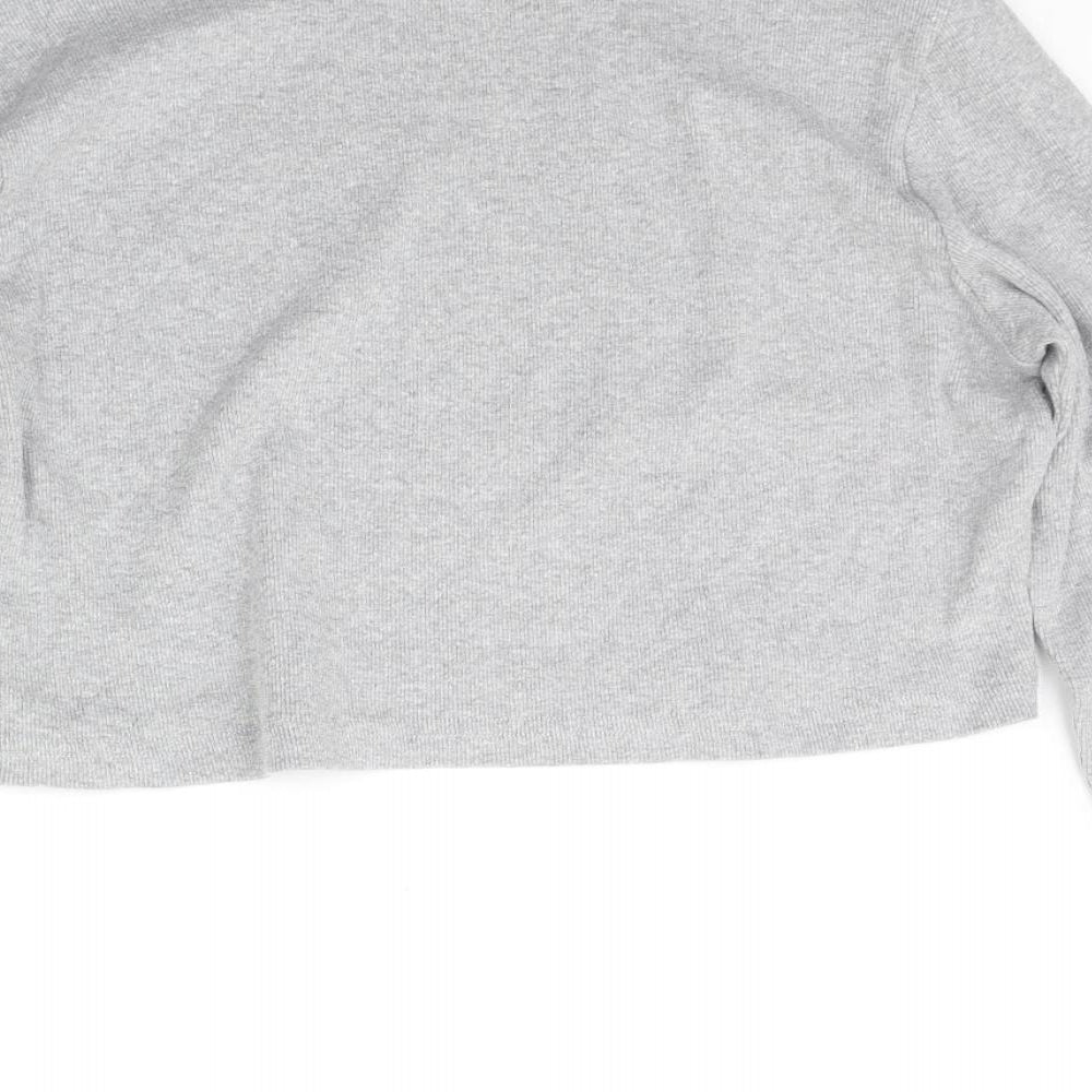 Womens UK Size 16 Missguided Grey Basic T-Shirt
