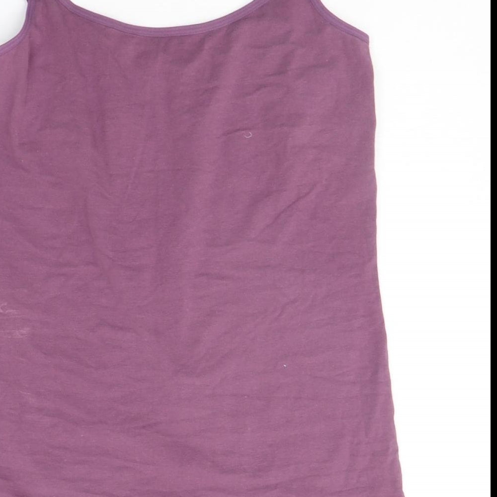 Womens UK Size 14 Marks and Spencer Purple Basic Tank