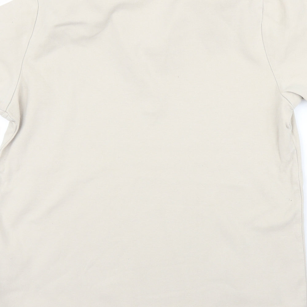 Womens UK Size L Cecil Beige Basic Polo