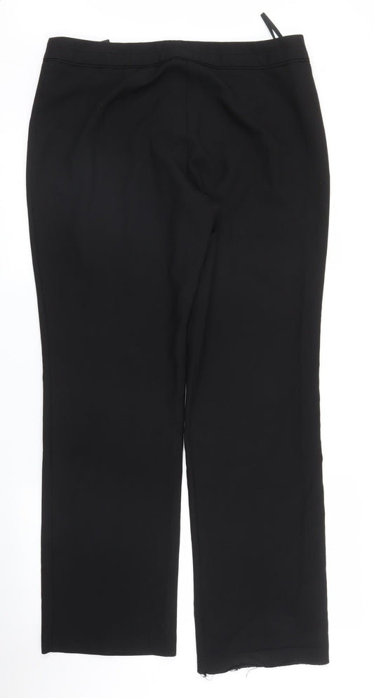 F&F Womens Black Trousers Size 14 L31 in
