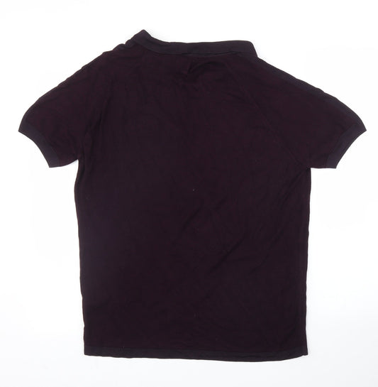 River Island Mens Purple Polo Size XL