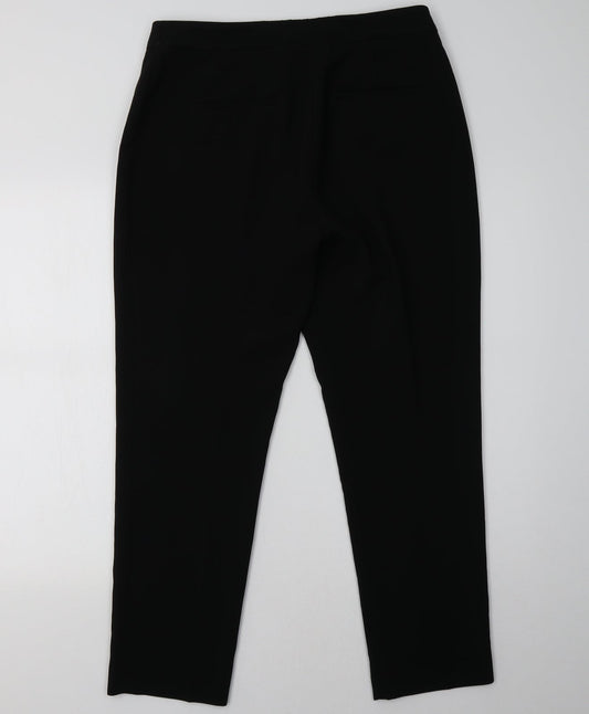 Womens UK Size 12 H&M Regular Fit Black Trousers