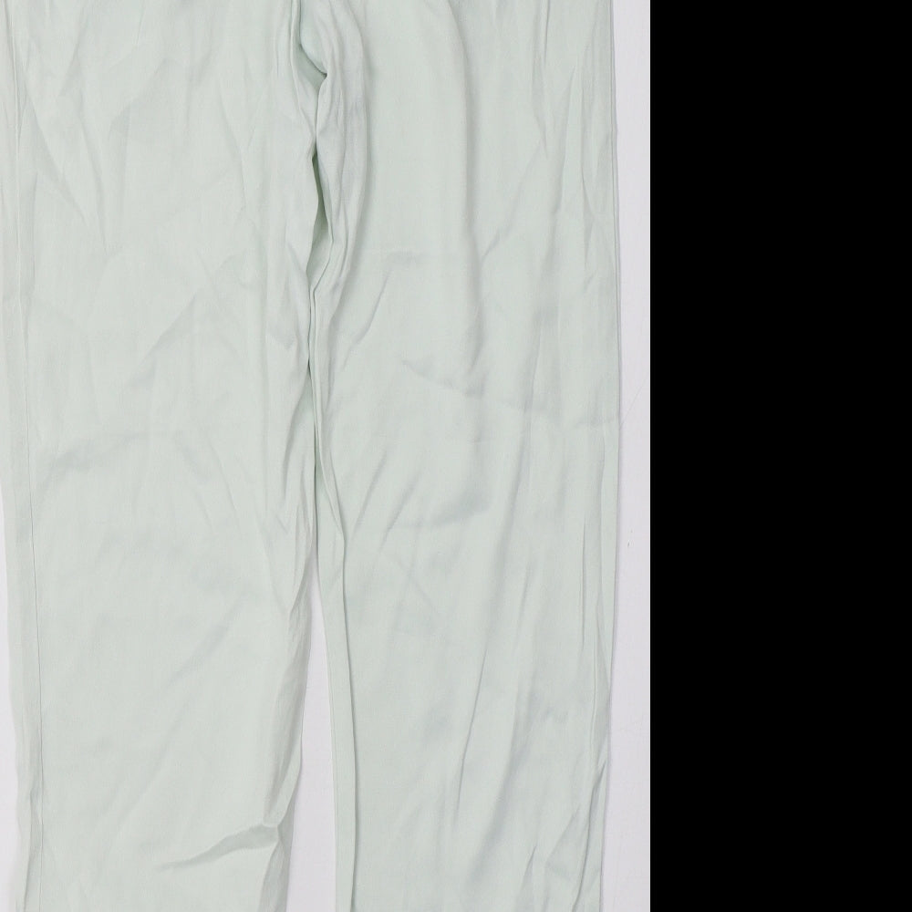 Womens UK Size 8 H&M Regular Fit Green Trousers