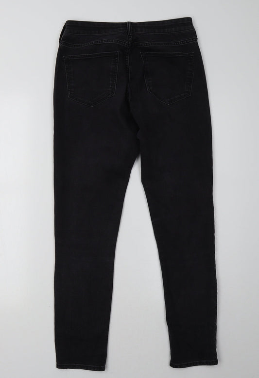 Womens UK Size 27 H&M Regular Fit Skinny Black Jeans