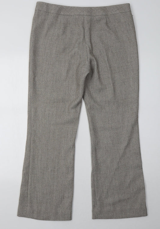 AMARANTO Womens Beige Trousers Size 14 L30 in