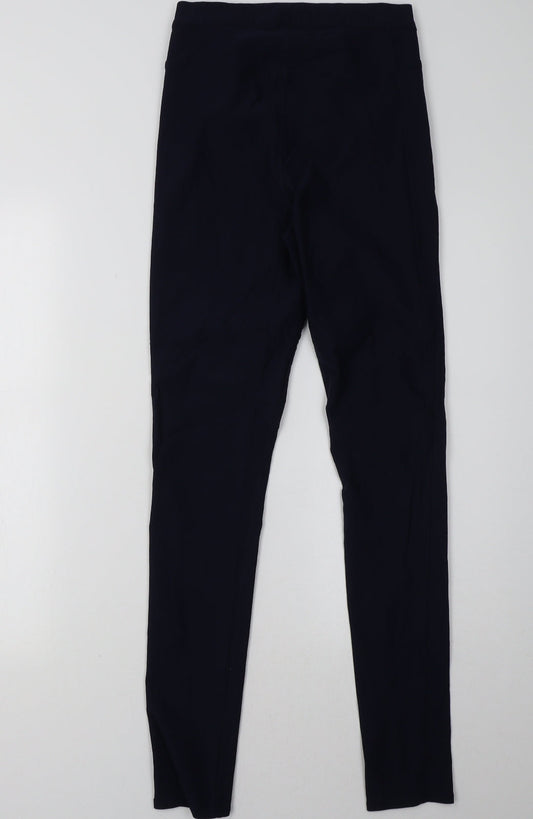 Womens UK Size 10 H&M Regular Fit Blue Trousers