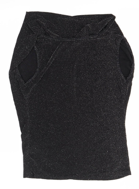 Womens UK Size 14 Select Black Basic Blouse
