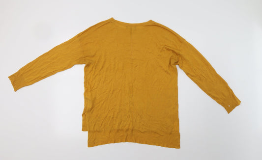Womens UK Size 14 New Look Yellow Pullover Jumper