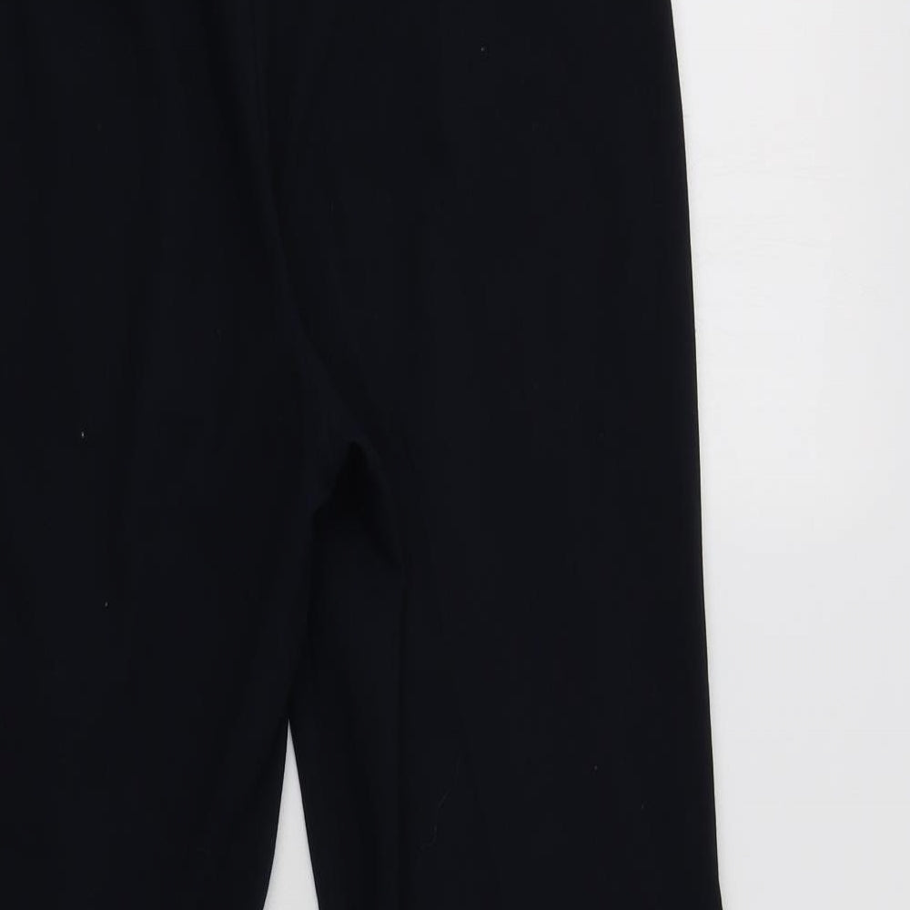 Womens UK Size 10 M&S Regular Fit Dress Pants Blue Trousers