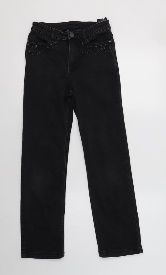 Additional front view of Marks & Spencer women’s grey skinny jeans, size UK 8, 27-inch leg