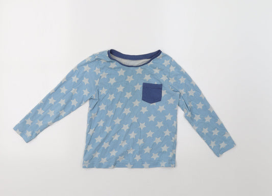 George Boys Blue Pyjama Top Size 6-7 Years - Star Print