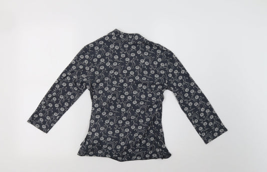 Womens UK Size 10 Select Grey Basic Blouse