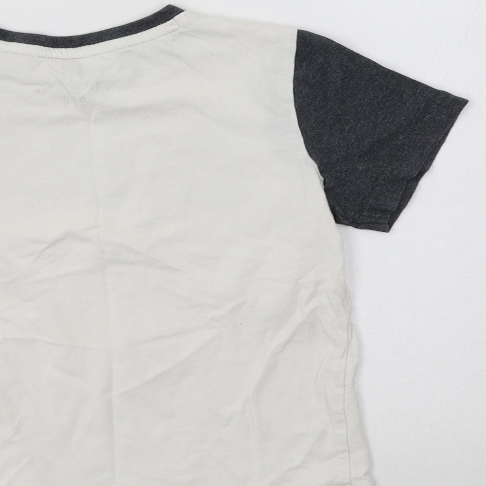F&F Girls White Basic T-Shirt Size 6-7 Years - Lazy
