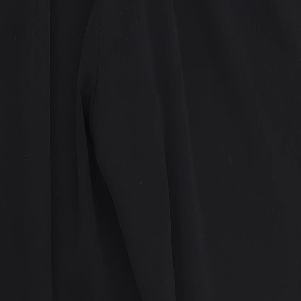 Womens UK Size S FOREVER 21 Regular Fit Black Trousers